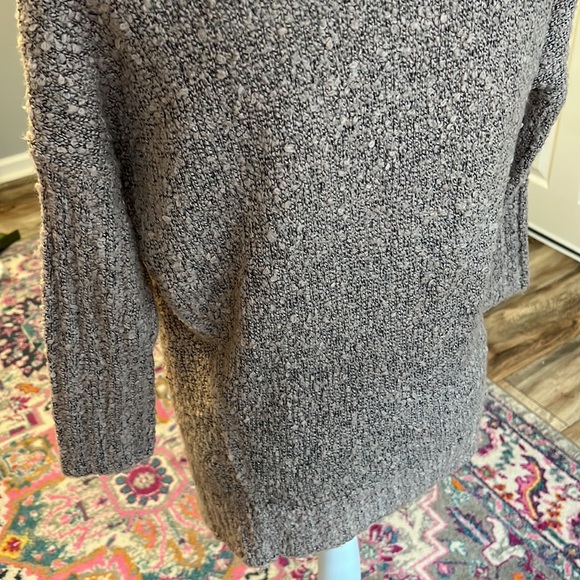 Design Lab mauve pink and black heather cardigan sweater with snap buttons - Picture 9 of 12